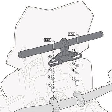 Honda NC 750 X [2014–2015] – Montagekit für Smart Bar oder Smart Mount