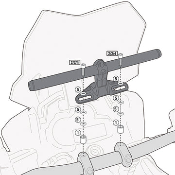 Suzuki DL 1000 V-Strom [GIVI] - Montagekit für Smart Bar oder Smart Mount
