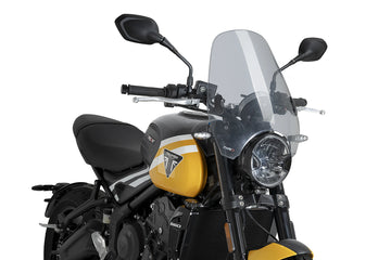 PUIG Custom II - Univerzális motorkerékpár szélvédő | Színezett | PUIG 0336H
