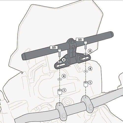 Ducati Monster S4RS [2004-2008] – Smart Bar vagy Smart Mount rögzítőkészlet