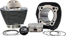 Harley-Davidson FLHTCUTG 1868 Tri Glide Ultra 114 [2025] - 132" Hochverdichtungs- / 136" Big Bore Kit – Oberfläche: Hervorgehobene Lamellen, Black Granite – Merkmal: +8,5 cm³ Kuppelvolumen – Bild 2