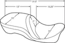 harley davidson touring [DRAG SPECIALTIES] – 2-es bőrülés, háttámlával kompatibilis, Touring-7