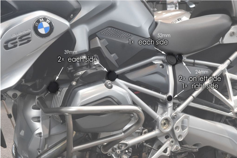 BMW R 1200 GS [2018] – burkolatok – fekete