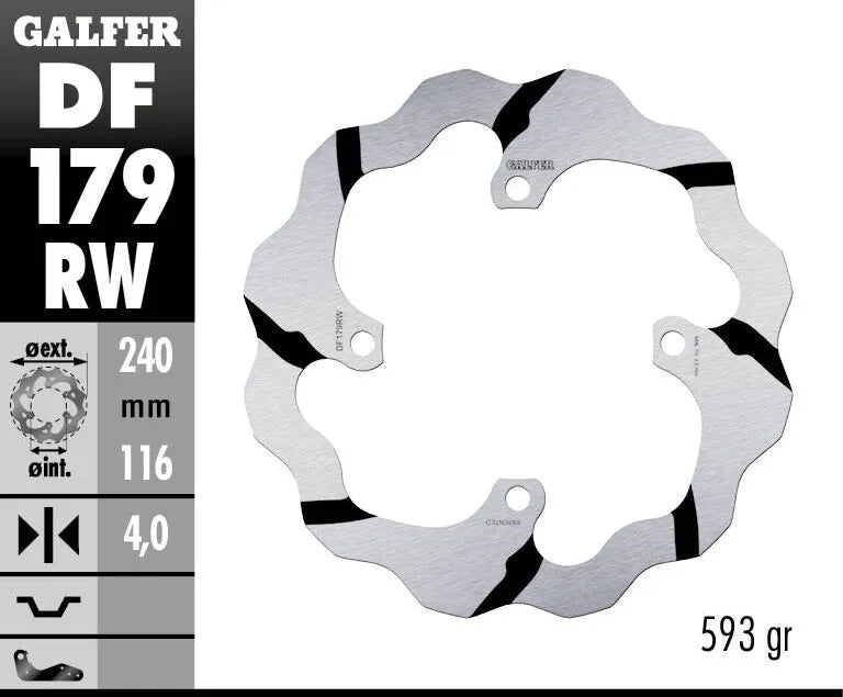 Kawasaki KX 250 F [2015-2018, 2019] - BREMSSCHEIBE FIXED WAVE GROOVED OVERSIZE – Bild 2
