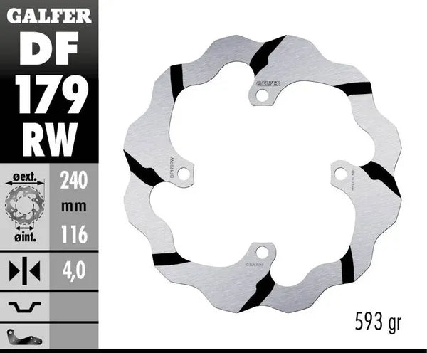 Kawasaki KX 250 F [2015-2018, 2019] - BREMSSCHEIBE FIXED WAVE GROOVED OVERSIZE – Bild 4