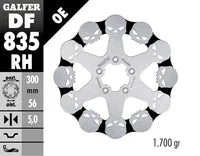 Harley-Davidson Vrscaw 1250 V Rod [2008, 2009-2010, 2010, 2009] - Fester Bremsscheibe Skull – Bild 6