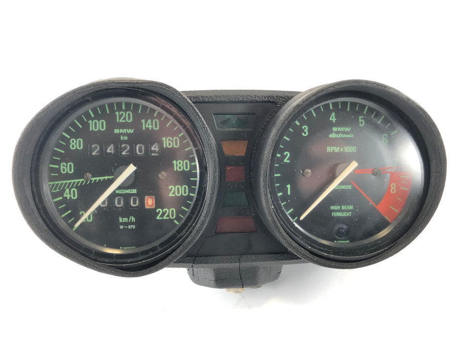 BMW R 100 RT [1979] – Sebességmérő pilótafülke 24 204 km