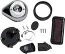 Indian PURSUIT 108 Dark Horse Premium [2024-2026] - Stealth Luftfilter-Kit mit Abdeckung – Oberfläche: Silber – Bild 1