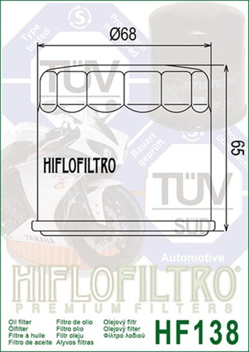 Suzuki VS 1400 VX51L [HIFLOFILTRO] - Olajszűrő - 0