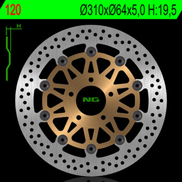 Suzuki Gsf [NG BRAKE DISC] - kerek lebegő féktárcsa