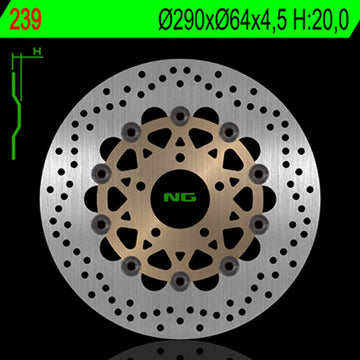 Suzuki Gsf 600 [NG BRAKE DISC] - kerek lebegő féktárcsa