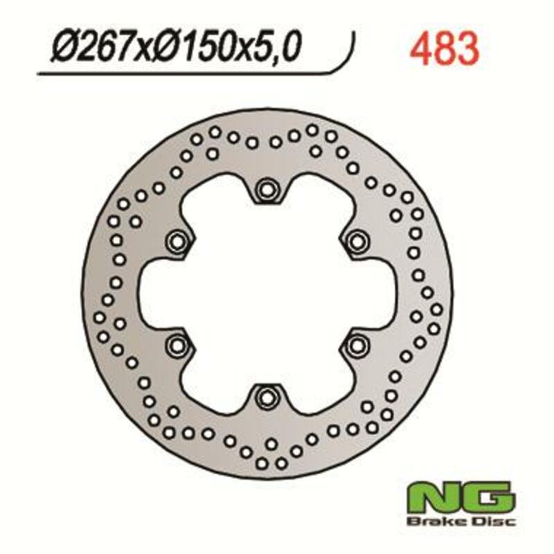 Yamaha Fzr 1000 [NG BRAKE DISC] - kerek merev féktárcsa