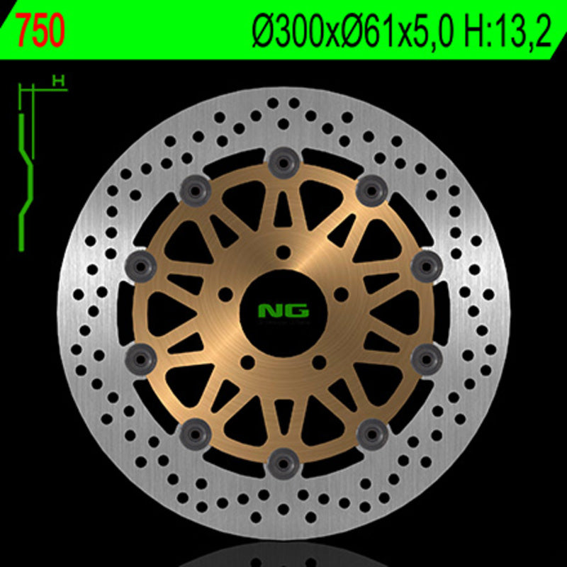 Kawasaki Zr 750 [NG BRAKE DISC] - kerek lebegő féktárcsa
