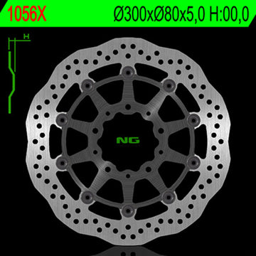 Kawasaki Er 6 F [NG BRAKE DISC] - Wave lebegő féktárcsa