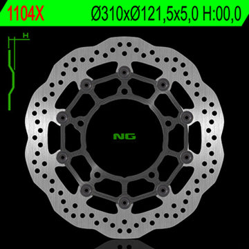 Suzuki Gsf 650 [NG BRAKE DISC] - Wave lebegő féktárcsa