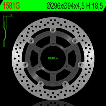 Honda Cbf 1000 [NG BRAKE DISC] - kerek lebegő féktárcsa