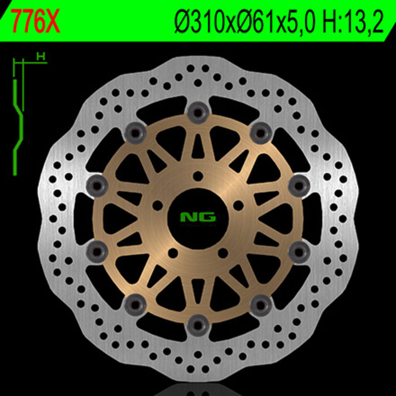 Kawasaki Zxr 750 [NG BRAKE DISC] - Wave lebegő féktárcsa