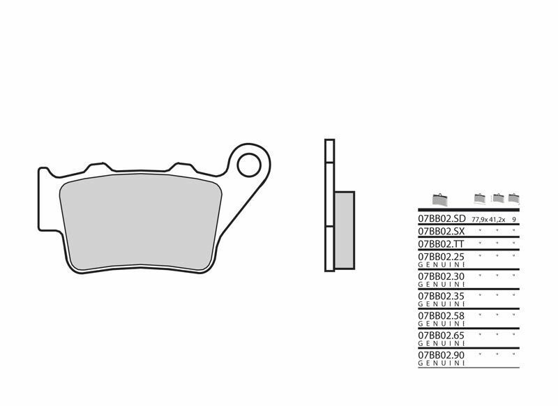 Indian Scout Sixty SCOUT60 [BREMBO] - fékbetétek