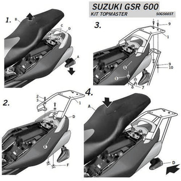 Suzuki GSR 600 [2006-2010] [SHAD] - Topcase tartó