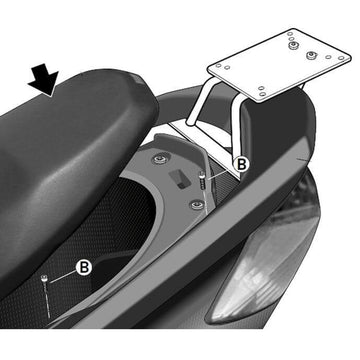 Yamaha Cygnus 125 X [2004-2012] [SHAD] - Topcase tartó