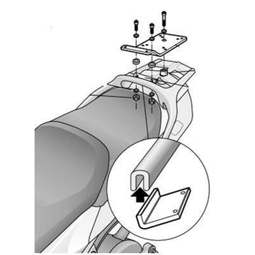 Yamaha FJR 1300 [2001-2005] [SHAD] - Topcase tartó