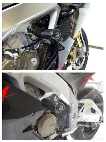 Aprilia RSV4 APRC [2011-2012] - Aero-Crash-Protektoren Schwarz Aprilia RSV4 R/RR/RF/Factory