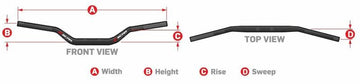 Yamaha Yz 426 [SCAR] - O² 85SX/TC85 kormány - fekete