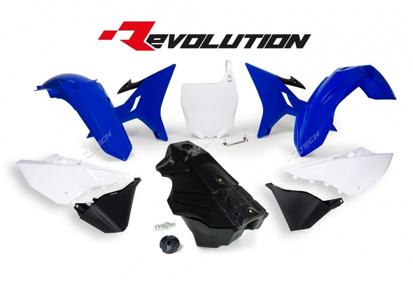 Yamaha YZ 125 (CE 16) [2006-2019] - Revolution műanyag készlet tartállyal OEM szín kék/fehér/fekete Yamaha YZ125/250