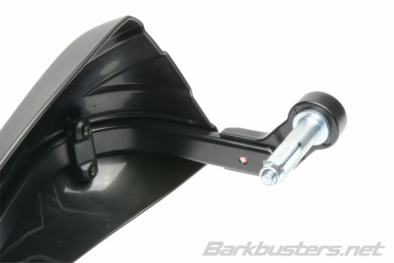 Suzuki GSX 800 S [BARKBUSTERS] - Storm kézvédő készlet, egypontos bilincs rögzítő-kormányvég fekete