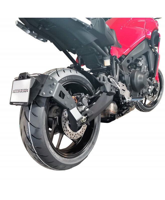 Yamaha Tracer 9 [ACCESS DESIGN] - "kerékre szerelhető" rendszámtábla tartó fekete - Yamaha MT-09 Tracer/GT