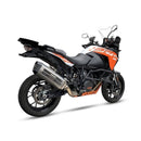 Ktm 1290 Super Adventure [IXIL] - MXT hangtompító rozsdamentes acél / zárókupak fekete - EM3089SS