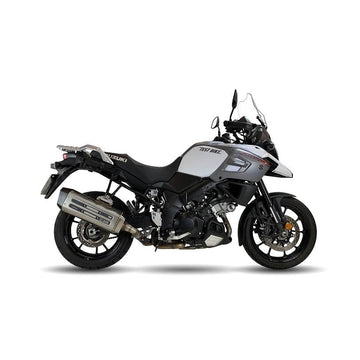 Suzuki V-Strom 1000 Abs [IXIL] - MXT hangtompító rozsdamentes acél / zárókupak fekete - ES8084SS