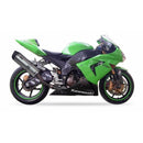 Kawasaki NINJA ZX-10 R ZX1000C [2004-2005] - Hexoval Endtopf Edelstahl / Endkappe schwarz