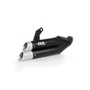 Honda CBR 500 R ABS PC44 [2013-2015] - Hyperlow hangtompító, rozsdamentes acél fekete / végzáró alumínium - XH6333XB