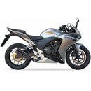Honda CB 500 X ABS (PC 46) [2013-2016] - Hyperlow hangtompító, rozsdamentes acél fekete / végzáró alumínium -