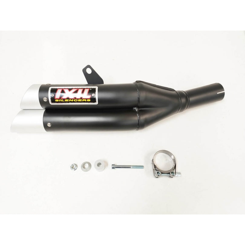 Honda CBR 500 R ABS PC44 [2013-2015] - Hyperlow hangtompító, rozsdamentes acél fekete / végzáró alumínium - XH6333XB