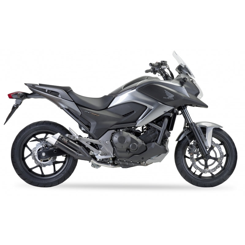 Honda Nc 750 [IXIL] - Hyperlow hangtompító, rozsdamentes acél fekete / végzáró alumínium - XH6362XB