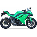 Kawasaki Ninja 300 [IXIL] - Hyperlow hangtompító, rozsdamentes acél fekete / zárósapka alumínium - XK7336XB