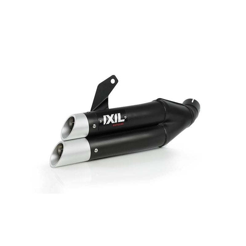 Kawasaki Er 6 F [IXIL] - Hyperlow hangtompító rozsdamentes acél fekete / végzáró alumínium - XK7351XB