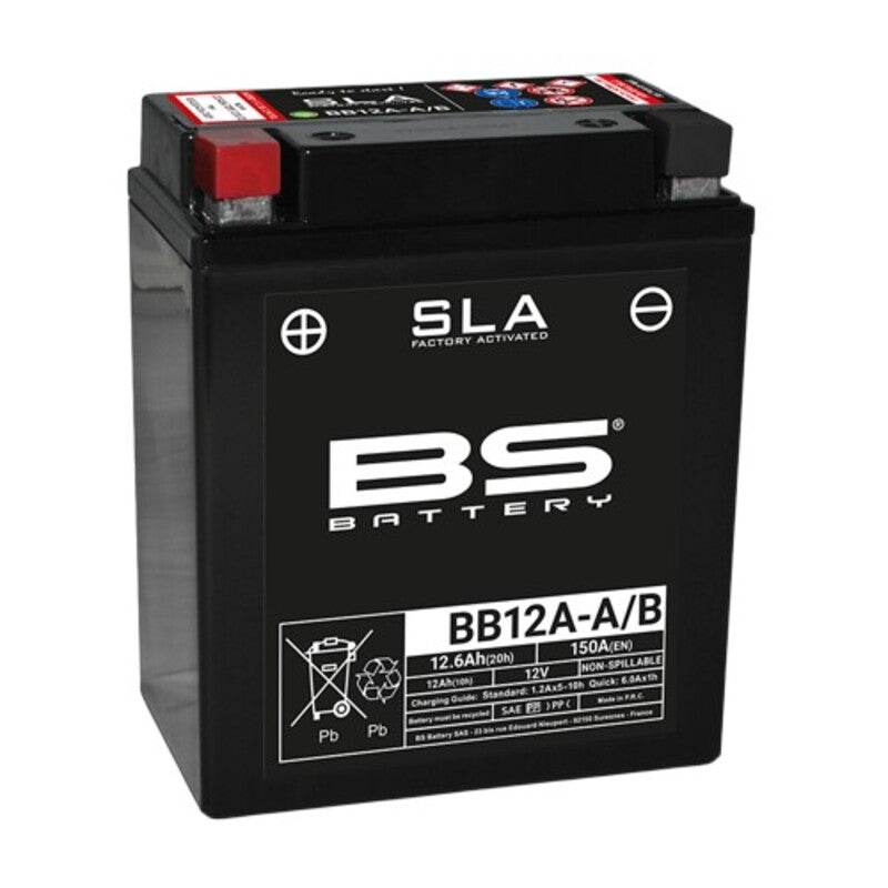 Kawasaki En 500 [BS BATTERY] - SLA akkumulátor, karbantartást nem igénylő, gyárilag aktiválva - BB12A-A/B FA