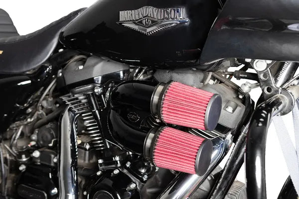 Harley-Davidson FLSTFI 1923 Softail Fat Boy Gray Ghost 117 [2025] - Tuned Induction Luftfilterkit – Oberfläche: Schwarz – Bild 10