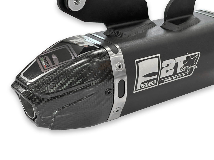 FANTIC XE 125 [2023-2026] - Carby hangtompító fekete alumínium/karbon zárókupak