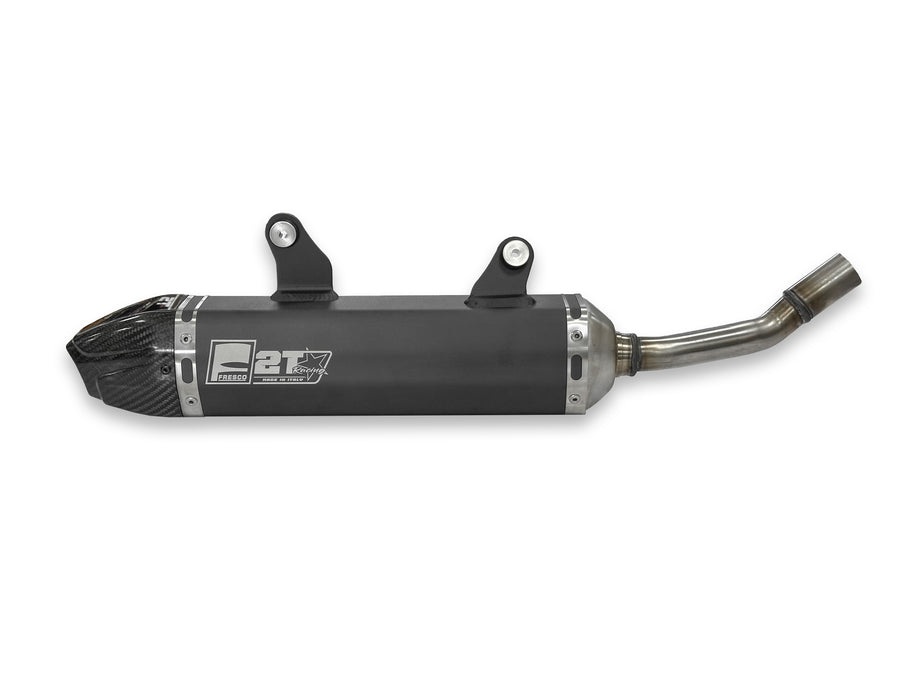 Yamaha YZ 250 (CG 20) [2005] - Carby Schalldämpfer schwarzes Aluminium/Karbon-Endkappe