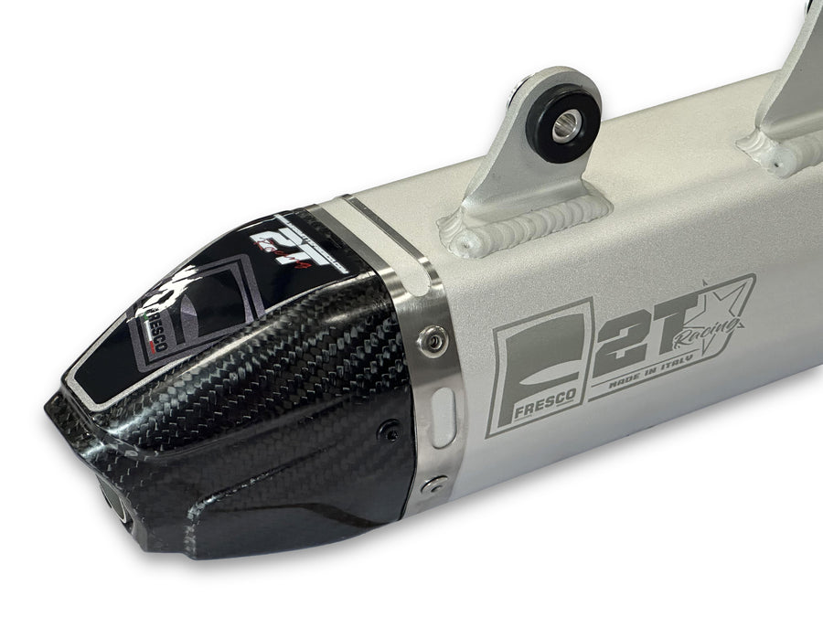 Sherco 300 SE-R Racing [2019-2022] - Carby Schalldämpfer weisses Aluminium/Karbon-Endkappe