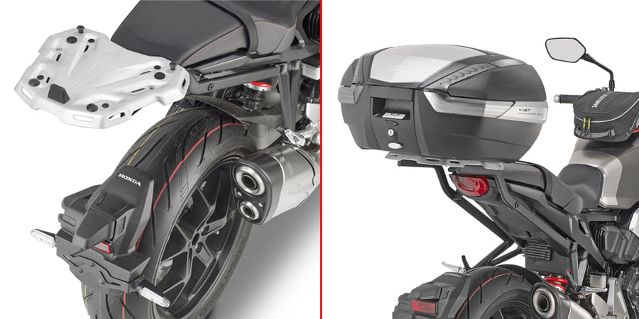 Honda CB 1000 R [GIVI] - Felső toktartó MONOKEY® vagy MONOLOCK® tokokhoz, MONOKEY® M5 lemezre szerelhető