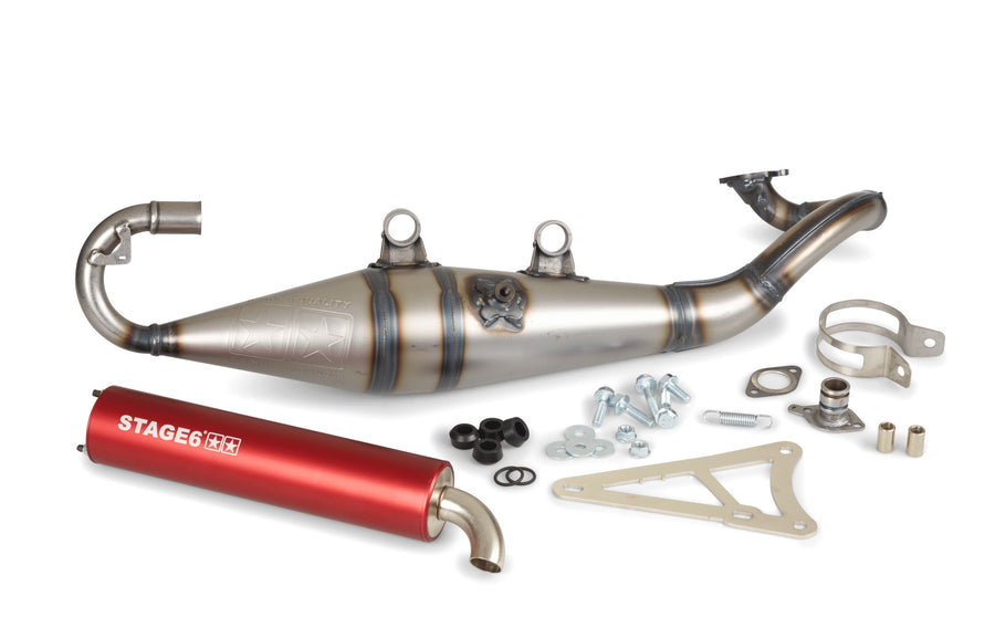 Aprilia SR Netscaper 50 2T LC - Exhaust Pro Replica MK2 Red