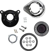 Harley-Davidson FXDBA 1584 Dyna Street Bob Limited [2013] - Mini Teardrop Stealth Luftfiltersatz – Oberfläche: Schwarz – Bild 3