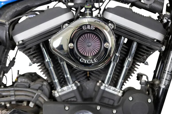 Harley-Davidson Xl 883 R Roadster [2009-2010, 2013] - Air Stinger Stealth Luftfiltersatz – Oberfläche: Silber – Bild 9