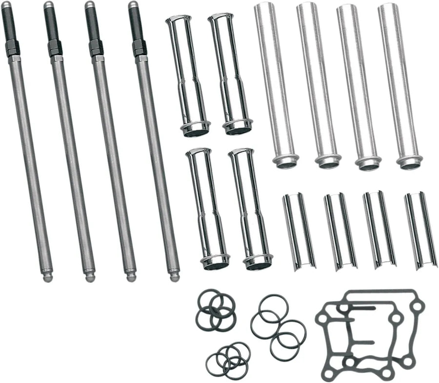 Harley-Davidson FXSBSE2 1800 Breakout CVO [2014] - Set mit verstellbaren Stößelstangen und verchromten Abdeckungen – Bild 1