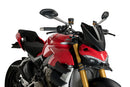 DUCATI STREETFIGHTER V4S [2024] - Új generációs sport szélvédő | Fekete | PUIG 20467N
